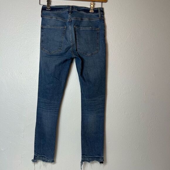 Agolde high rise skinny raw hem jean size 27 - Picture 3 of 8